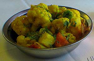 try our delicious kashmir style curried cauliflower